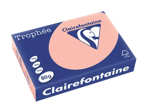 Trophée Pastel gekleurd papier A4 80 gram 500vel Perzik