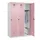 locker,HxBxD 1850x1200x500mm,3vak,vak B 400mm,draaigrendel