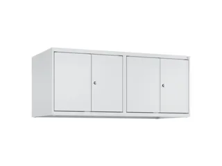 opzetkast,v. locker,4vak.,vak B 300mm,HxBxD 500x1200x500mm,vleugeldeur - 1