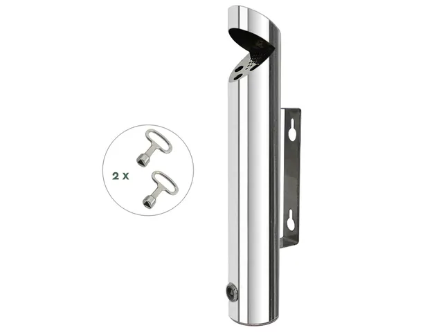 Asbak BRASQ wand AT200 RVS