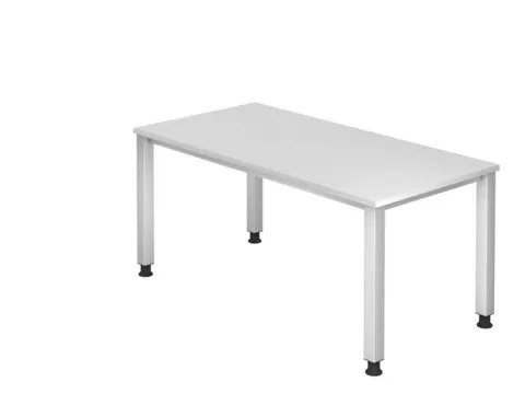 In hoogte verstelbaar bureau,HxBxD 680-760x1600x800mm,blad wit