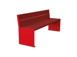 zitbank,B 1800mm,3latten,hout-zitting Mahonie,zitting H 450mm