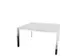 vergadertafel,HxBxD 740x1400x1400mm,hoekig,MP-lichtgrijs