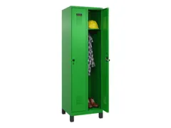 locker,HxBxD 1950x600x500mm,2vak,vak B 300mm,draaigrendel,voeten