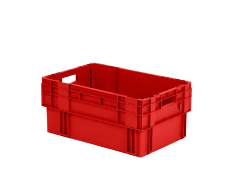 Euronorm Draaistapelbak Pp Hxlxb 270X600X400Mm 50L Rood