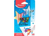 viltstift Color'Peps Glitter, 8 stuks assorti