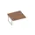 aanbouwtafel,v. benchtafel,HxBxD 730x1600x1600mm,blad canaletto-hout