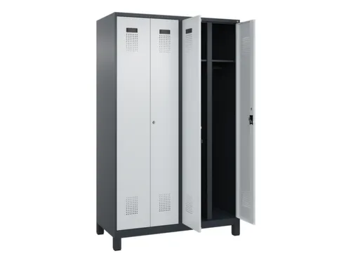 locker voor scheiding van kleding,HxBxD 1950x1200x500mm,4vak