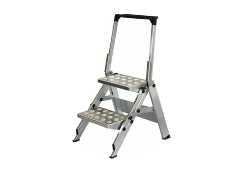 Vouwtrap Aluminium Platformhoogte 0.47m Geribbelde Plaat
