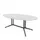 vergadertafel,HxBxD 740x2000x1100mm,ovaal,V-vormonderstel donkergrijs