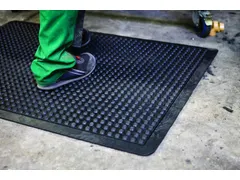 werkplek-vloerbedekking,enkele mat,HxLxB 13x1200x900mm,rubber,genopt