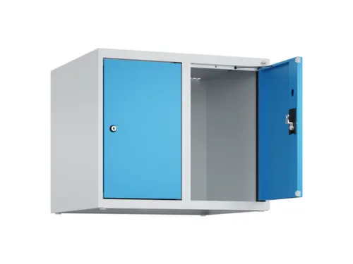 opzetkast,v. locker,2vak.,vak B 300mm,HxBxD 500x600x500mm,cilinderslot