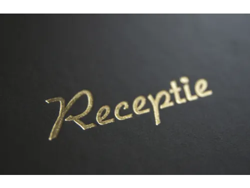 Receptiealbum Kangaro 26x21cm vakverdeling zwart