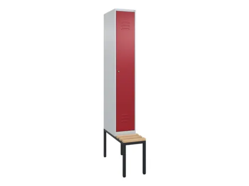 locker met bank,HxBxD 2120x300x815mm,1vak,vak B 300mm,cil.-slot
