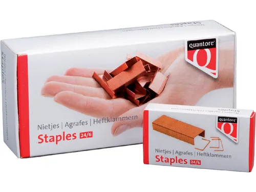Nieten Quantore 24/6 verkoperd 1000stuks