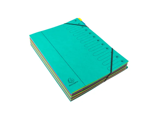 Sorteermap Harmonika 12 vak ass