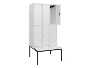 Dubbeldekse dekenkist,HxBxD 1950x900x815mm,3x2vak.,vak B 300mm - 2