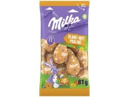 Milka paaseitjes 81g wit praliné