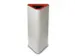 afvalbak,60l,HxBxD 800x380x380mm,romp staal wit,gesloten