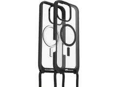 React Necklace Mag iPhone 16 Pro Max Hoesje Zwart crystal