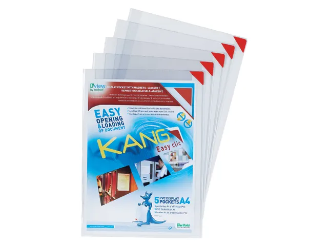 Presenteerhoes Djois Kang easy clic A4 herpositioneerbaar zelfklevend