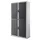 Roldeurkast HxBxD 2040x1100x415mm 4 Oh Romp Wit Front Antraciet