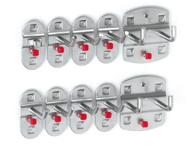 houderassortiment,v. perfoplaat,10-delig,RAL7016