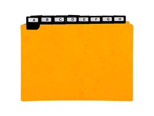 Tabblad a-z Glanskarton 6/10 148x210mm 24 stuks