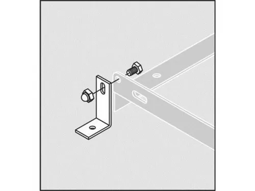 Hoekstuk Voor Vloermontage Voor Fietsboog