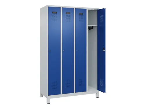 locker,HxBxD 1950x1200x500mm,4vak,vak B 300mm,cil.-slot,voeten
