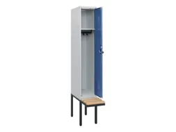 locker met bank,HxBxD 1950x300x815mm,1vak,vak B 300mm,draaigrendel