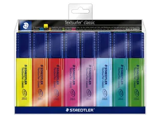 Markeerstift Staedtler 364 Textsurfer assorti 8 stuks - 1