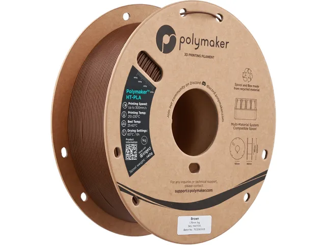 HT-PLA 1,75mm bruin 1kg Polymaker 3d filament