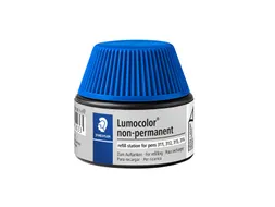 Viltstiftvulling Staedtler Lumocolor non-permanent 15ml blauw