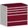 ladekast,HxBxD 900x1050x750mm,5lade(n),lade voor zware lasten