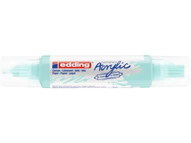 Acrylmarker edding e-5400 3D double liner pastel blauw
