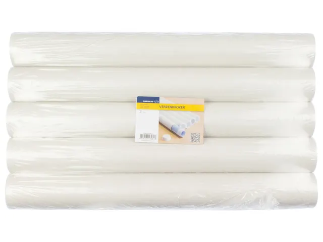 verzendkoker rond Raadhuis A2/A3 50x450mm wit 5 stuks