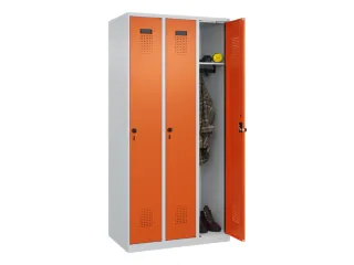 locker,HxBxD 1850x900x500mm,3vak,vak B 300mm,draaigrendel - 1