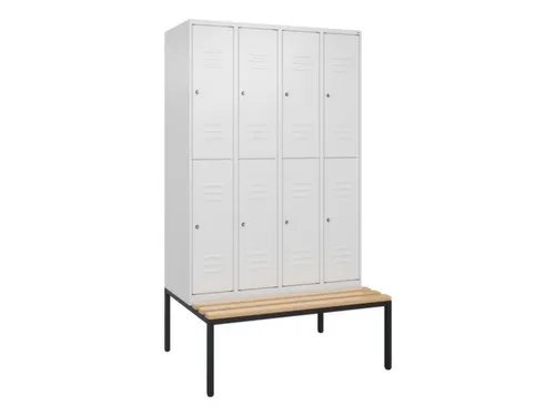 Dubbeldekse dekenkist,HxBxD 2120x1200x815mm,4x2vak.,vak B 300mm