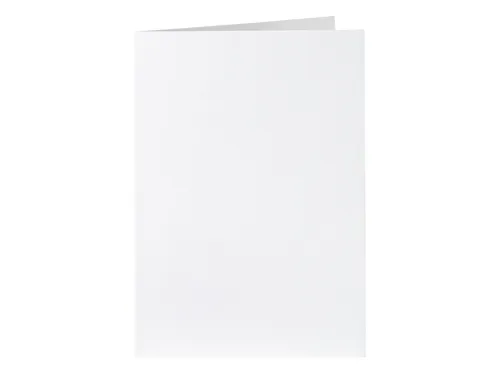 Correspondentiekaart Papicolor dubbel 105x148mm kraft wit pak à 6 st