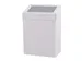 Afvalbak Metaal 20 Liter Gesloten Wit