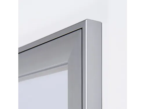 Vergrendelbaar vitrine mededelingenbord Indoor/Outdoor 2xA4 Zilver