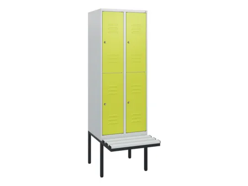 Dubbeldekse dekenkist,HxBxD 1950x600x815mm,2x2vak.,vak B 300mm