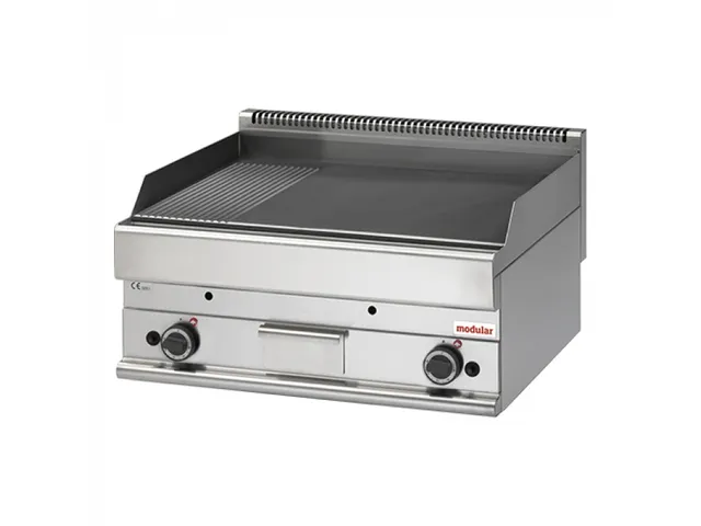 Bakplaat Modular 70cm Glad/Ribbel Gas