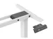 Elektrisch in hoogte verstelbaar tafelframe L-vormig Wit
