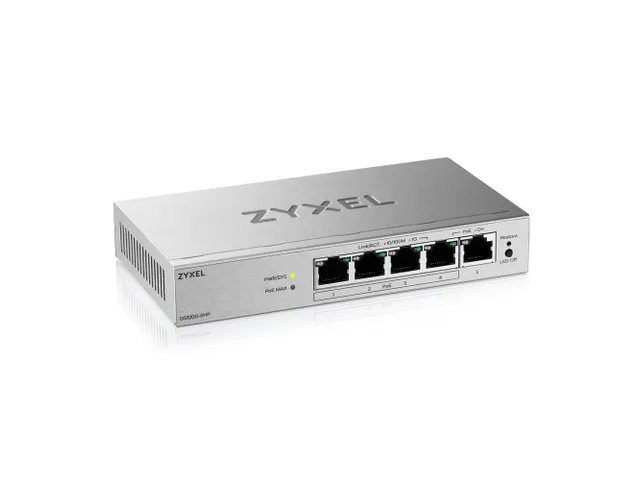 Zyxel GS1200-5HPV3, Managed, L2, Gigabit Ethernet (10/100/1000), Full