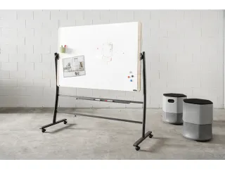 Whiteboard Rocada Natural 129x100cm wit mobiel 2-zijdig - 10