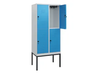dubbeldekse locker,HxBxD 1950x800x500mm,2x2vak.,vak B 400mm - 2