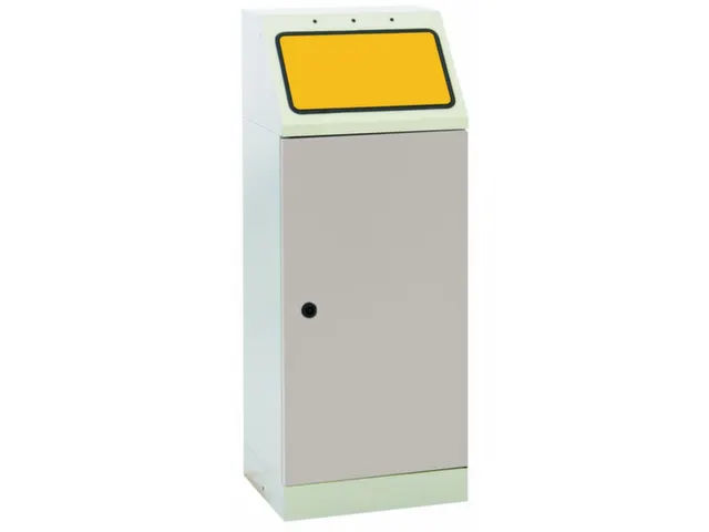 afvalverzamelaar zelfblussend 1x45 liter 1000x400x300mm Geel