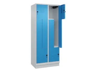 Z-garderobekast,HxBxD 1950x800x500mm,vak B 200/400mm,draaigrendel - 2